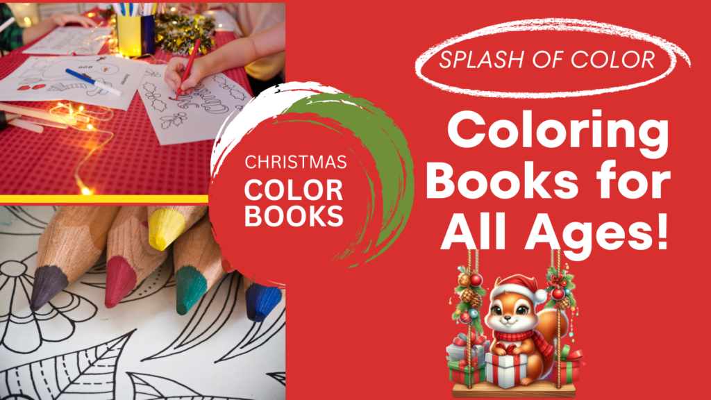 Christmas Coloring Book Den SqueakySquirrelSchoolhouse.com