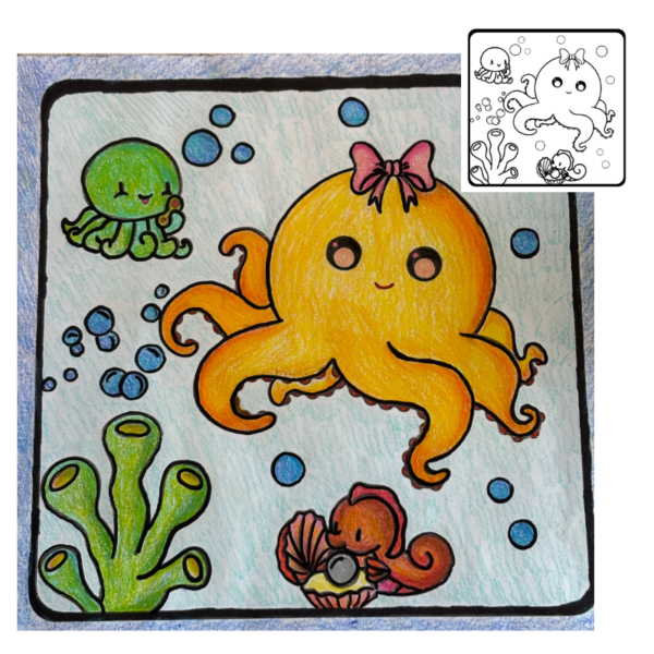 Ocean Sea Life Animals Coloring Page Website Image Ex SqueakySquirrelSchoolhouse.com