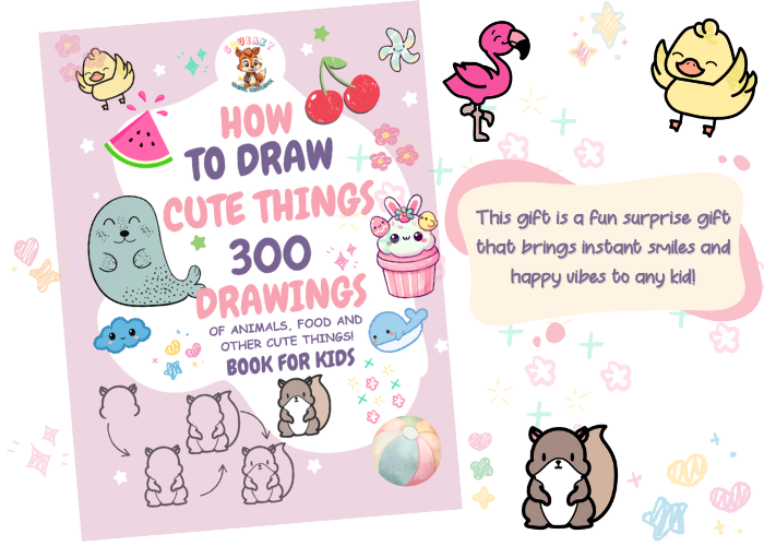 How to Draw Cute Things Kids Book SqueakySquirrelSchoolhouse.com
