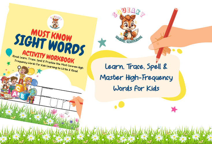 Must Know Sight Words Activity Workbook 735 Image SqueakySquirrelSchoolhouse.com