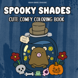 Spooky Shades Halloween Coloring Book www.SqueakySquirrelSchoolhouse.com