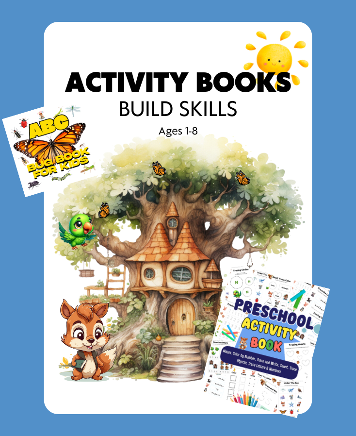 activity books build skills squeakysquirrelschoolhouse.com
