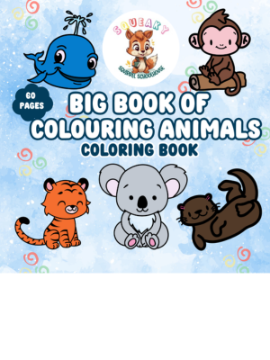 big book of colouring animals coloring book squeakysquirrelschoolhouse.com 300300