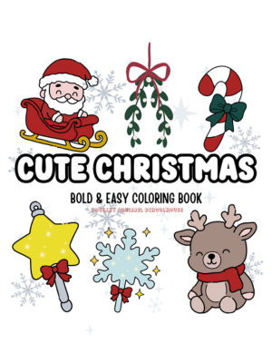 cute christmas coloring book squeakysquirrelschoolhouse.com 300x300