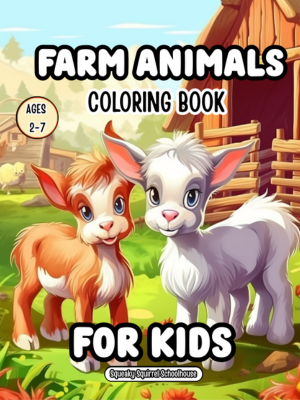 farm animal coloring book for kids ages 2 7 squeakysquirrelschoolhouse.com 300300