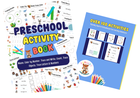 preschool activity book squeakysquirrelschoolhouse.com 400x336 image