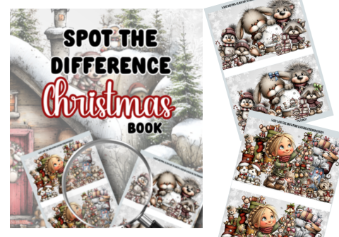 spot the difference christmas book squeakysquirrelschoolhouse.com 400x336 image