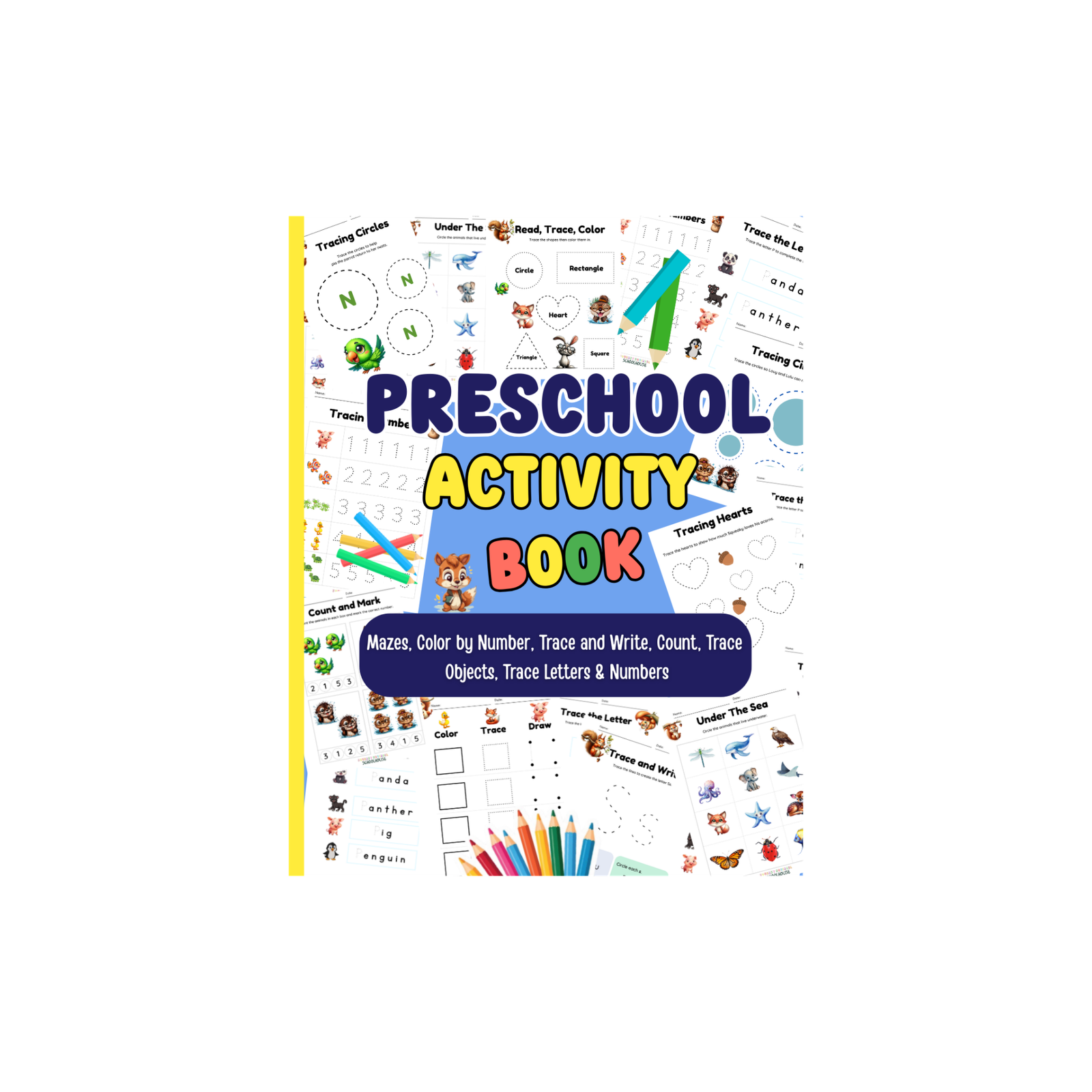 preschool activity book small image cover squeakysquirrelschoolhouse.com