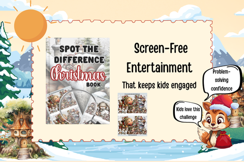 spot the difference christmas kids book squeakysquirrelschoolhouse.com image 480x320