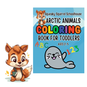 arctic animals coloring book for toddlers image 300x300 squeakysquirrelschoolhouse.com