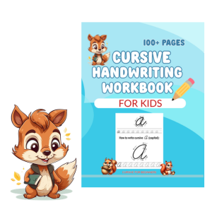 cursive handwriting workbook for kids image 300x300 squeakysquirrelschoolhouse.com