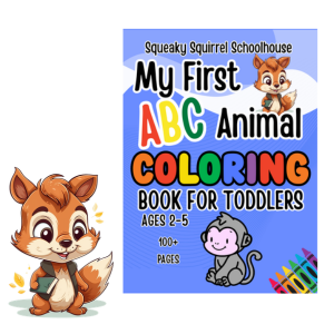 my first abc animal coloring book for toddlers image 300x300 squeakysquirrelschoolhouse.com