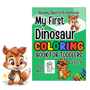 my first dinosaur coloring book image 300x300 squeakysquirrelschoolhouse.com