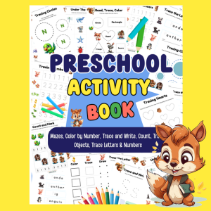squeaky squirrel preschool activity book 300x300 image squeakysquirrelschoolhouse.com 2