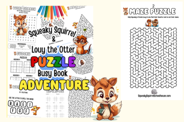 squeaky squirrel louy the otter puzzle busy book adventure book image 360x240 squeakysquirrelschoolhouse.com