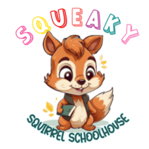 How Long Do You Homeschool a Kindergartener squeaky squirrel schoolhouse png logo 300x300