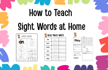 how to teach sight words at home blog post image squeakysquirrelschoolhouse.com