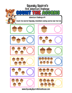 count the acorns squeakysquirrelschoolhouse.com