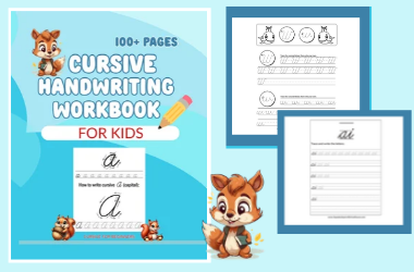 cursive handwriting workbook image 380x250 squeakysquirrelschoolhouse.com