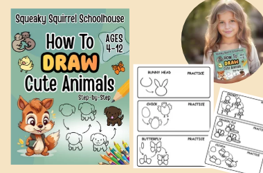 how to draw cute animals image 380x250 squeakysquirrelschoolhouse.com