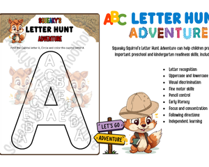 letter hunt adventure printable