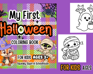 my first halloween coloring book for kids