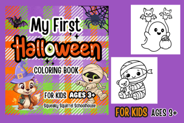 my first halloween coloring book for kids