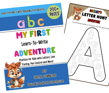 abc 369x317 web book image my first abc adventure squeakysquirrelschoolhouse.com
